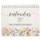 Wildbloemen gepersonaliseerd kalender (Hoes)
