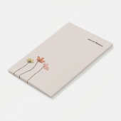 Wildbloemen Gepersonaliseerd Post-it Notitieblok Post-it® Notes (Schuin)