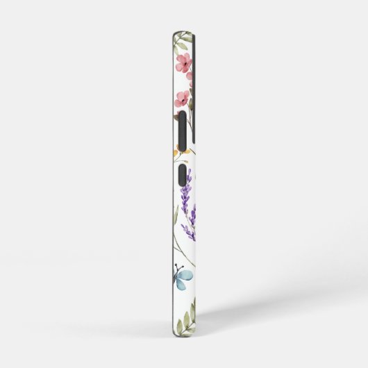 Wildbloemen gepersonaliseerd samsung galaxy hoesje (Rechterkant)