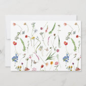  Wildbloemen Gold Script Aangepast Bedankkaart (Achterkant)