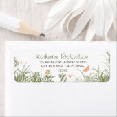 Wildbloemen gras schattig retour adres labels (Insitu)