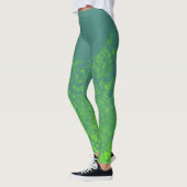 Wildbloemen groen door Aleta Leggings (Links)