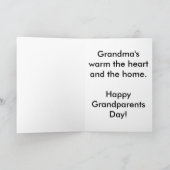 Wildbloemen Grootouders Dag Kaart (grote druk) (Binnen)