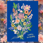 Wildbloemen Handgeschilderd Gouache Gelukkige Verj Briefkaart<br><div class="desc">Perfect eenvoudig en schattig ontwerp voor een leuk verjaardags briefkaart! Hand gemaakte kunst voor u! VOLLEDIG ! Klik op "Personaliseren" hierboven om de tekst te bewerken. Klik op "bewerken met behulp van design tool" om de lettertypen, kleuren en plaatsingen aan te passen. BEDANKT VOOR HET ONDERSTEUNEN VAN ONAFHANKELIJKE KUNSTENAARS! Alle...</div>
