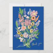 Wildbloemen Handgeschilderd op maat Bedankkaart (Voorkant)