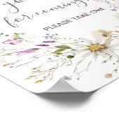 Wildbloemen Hartelijk dank voor het aankomen van F Poster (Hoek)