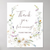 Wildbloemen Hartelijk dank voor het aankomen van F Poster (Voorkant)