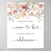 Wildbloemen helpen de Bezige Mam een Envelope rich Poster (Voorkant)