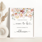 Wildbloemen helpen de Bezige Mam een Envelope rich Poster