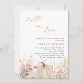 Wildbloemen herfst liefde pompoen perzik Vrijgezel Kaart (Voorkant)