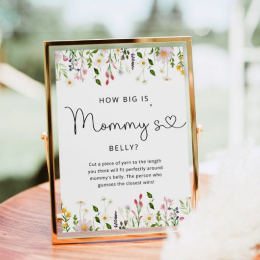 Wildbloemen hoe groot is het poster van het buikwi