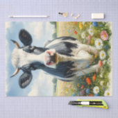 Wildbloemen Holstein Zuivel Koe Decoupage Tissuepapier (Craft)