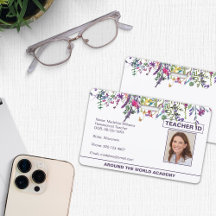 Wildbloemen Homeschool Leraar ID Badge