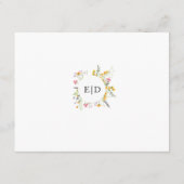 Wildbloemen Honeymoon wenst QR CODE Informatiekaartje (Achterkant)