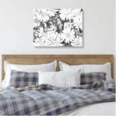 Wildbloemen Honingbijen Art Print Canvas Klein (Insitu (Slaapkamer))