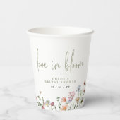 Wildbloemen houden van bloem-Vrijgezellenfeest Papieren Bekers (Achterkant)