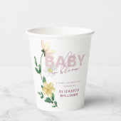  Wildbloemen in Bloom Baby shower Papieren Bekers (Voorkant)