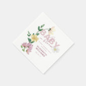  Wildbloemen in Bloom Baby shower Servet (Hoek)