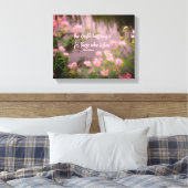 Wildbloemen in de buurt van Brook Earth Inspireren Canvas Afdruk (Insitu (Slaapkamer))