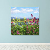 Wildbloemen in Ierland Canvas Afdruk (Insitu (Houten vloer))