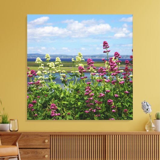 Wildbloemen in Ierland Canvas Afdruk (Insitu (Woonkamer))