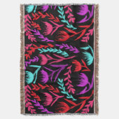 Wildbloemen in kleuren die POP! Deken (Voorkant Verticaal)