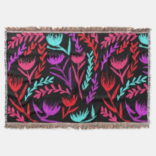Wildbloemen in kleuren die POP! Deken (Voorkant)