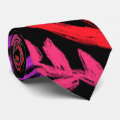 Wildbloemen in kleuren die POP! Stropdas (Opgerold)