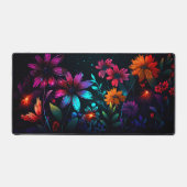 Wildbloemen in levendige fractale kleuren bureaumat (Voorkant)