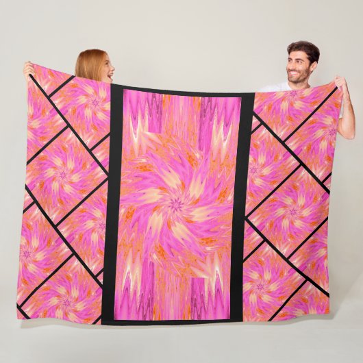 Wildbloemen in Pastels 10 Fleece Deken (In situ)