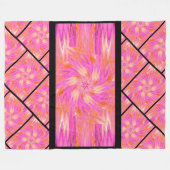 Wildbloemen in Pastels 10 Fleece Deken (Voorkant (Horizontaal))