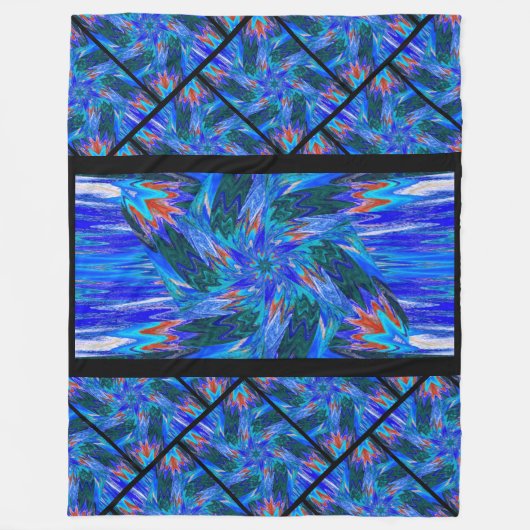 Wildbloemen in Pastels 12 Fleece Deken (Voorkant)