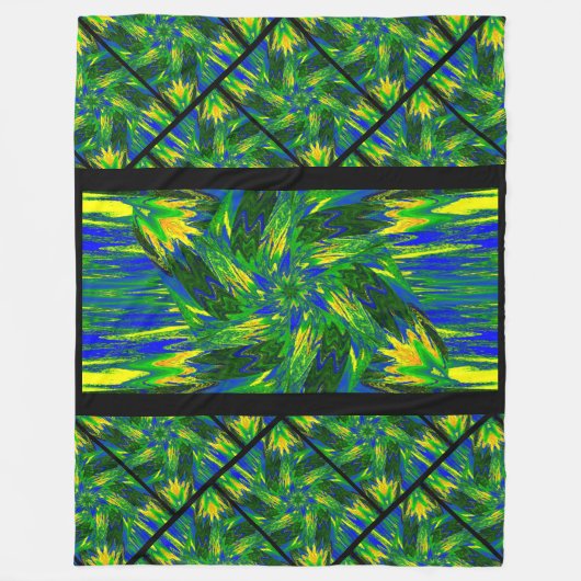 Wildbloemen in Pastels 13 Fleece Deken (Voorkant)