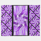 Wildbloemen in Pastels 6 Fleece Deken (Voorkant (Horizontaal))