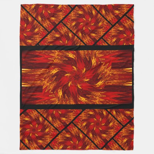 Wildbloemen in Pastels 7 Fleece Deken (Voorkant)