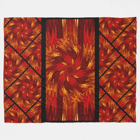 Wildbloemen in Pastels 7 Fleece Deken (Voorkant (Horizontaal))