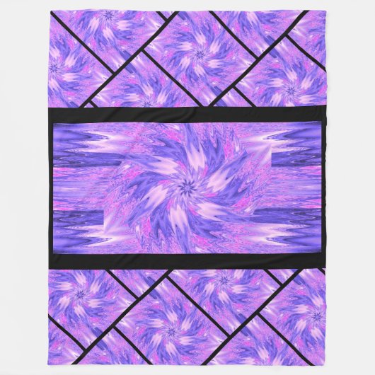 Wildbloemen in Pastels 9 Fleece Deken (Voorkant)