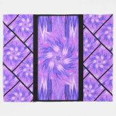 Wildbloemen in Pastels 9 Fleece Deken (Voorkant (Horizontaal))