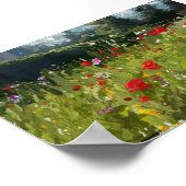 Wildbloemen in Wentworth Castle Yorkshire - poster (Hoek)