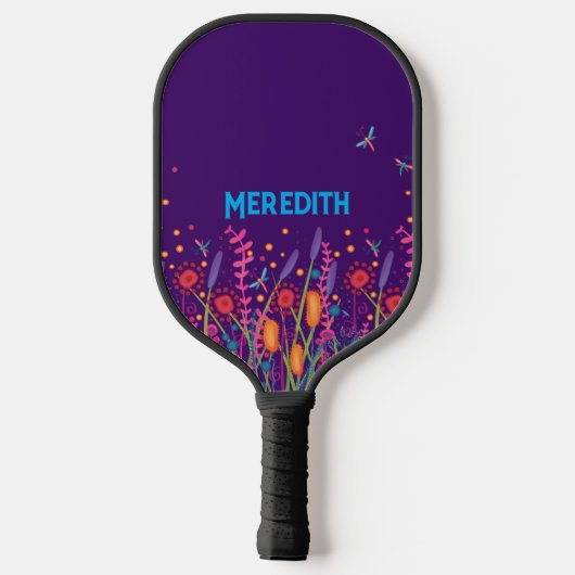 Wildbloemen Inspirativiteit Professioneel Modern P Pickleball Paddle (Achterkant)
