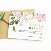 Wildbloemen Kaart van luier Raffle