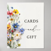 Wildbloemen Kaarten en cadeau Poster (Voorkant)