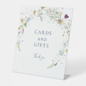 Wildbloemen Kaarten en geschenken Vrijgezellenfees Reclamebord Met Voetstuk (Voorkant)