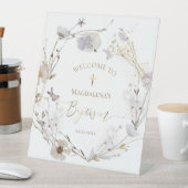 wildbloemen katholieke Baptisme welkomstteken Reclamebord Met Voetstuk (Insitu)