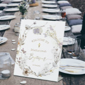 wildbloemen katholieke Baptisme welkomstteken Reclamebord Met Voetstuk