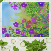 Wildbloemen keukenhanddoek in het Midwesten (Gevouwen)