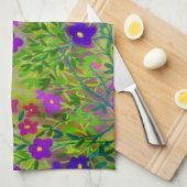 Wildbloemen keukenhanddoek in het Midwesten (Quarter Fold)