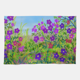 Wildbloemen keukenhanddoek in het Midwesten