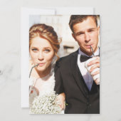 Wildbloemen Lavendar Dank u kaart voor bruiloft (Achterkant)