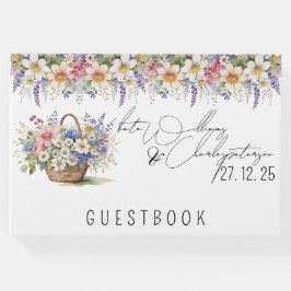Wildbloemen Lente Zomer Herfst Bruiloft Gastenboek